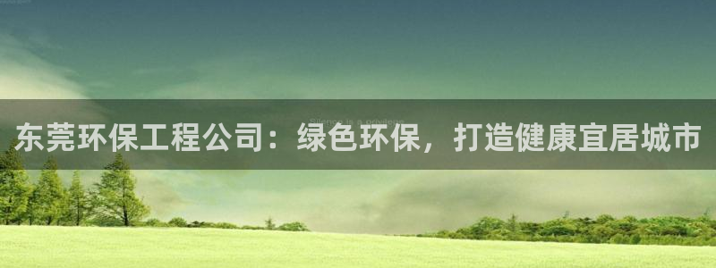 彩名堂幸运飞船计划：东莞环保工程公司