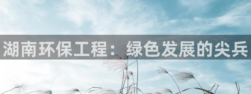 彩名堂下载官网：湖南环保工程：绿色发