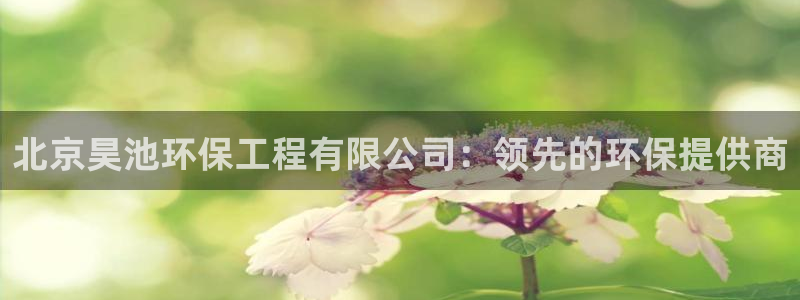彩名堂不能用了吗：北京昊池环保工程有