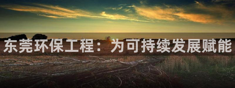 彩名堂怎么样：东莞环保工程：为可持续