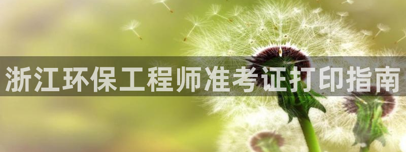 彩名堂还可以用吗：浙江环保工程师准考