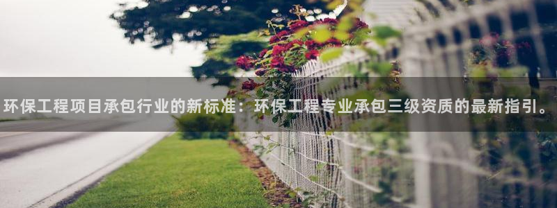 彩名堂用不了：环保工程项目承包行业的