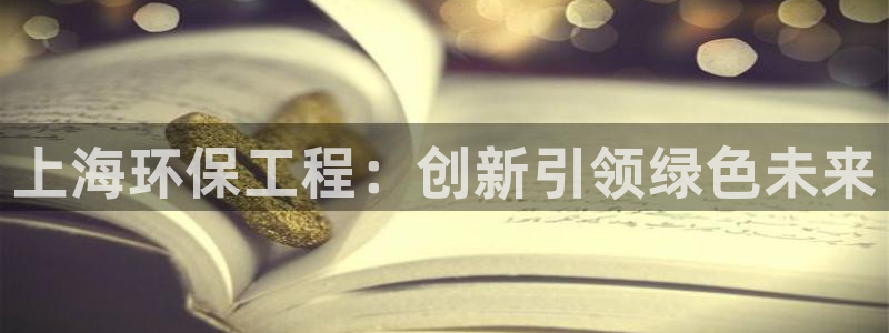 彩名堂客户端是永久免费吗安全吗是真的吗：上海环保工程：创新引