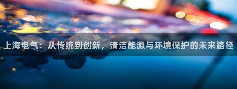 彩名堂免费计划官网老版本：上海电气：从传统到创新，清洁能源与