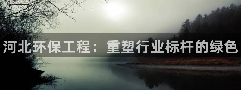 彩名堂和01计划哪个好：河北环保工程：重塑行业标杆的绿色